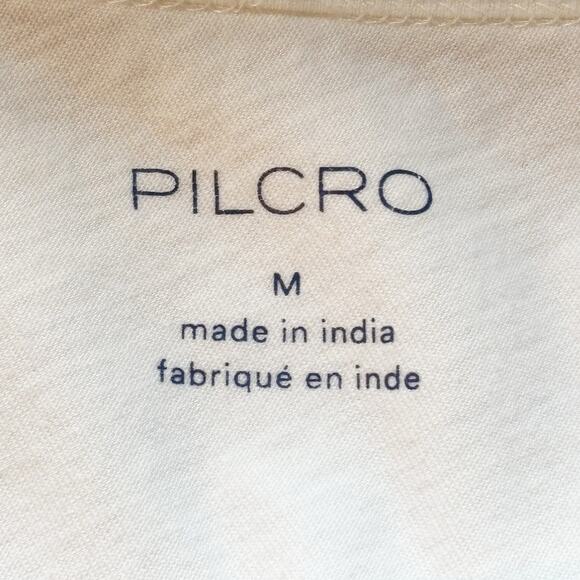 Anthropologie Pilcro White One Shoulder Short Sleeve Tee - size Medium - Picture 5 of 6